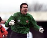 Former Dundee United goalkeeper Sieb Dykstra during the 1998-99 season.