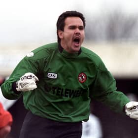 Former Dundee United goalkeeper Sieb Dykstra during the 1998-99 season.