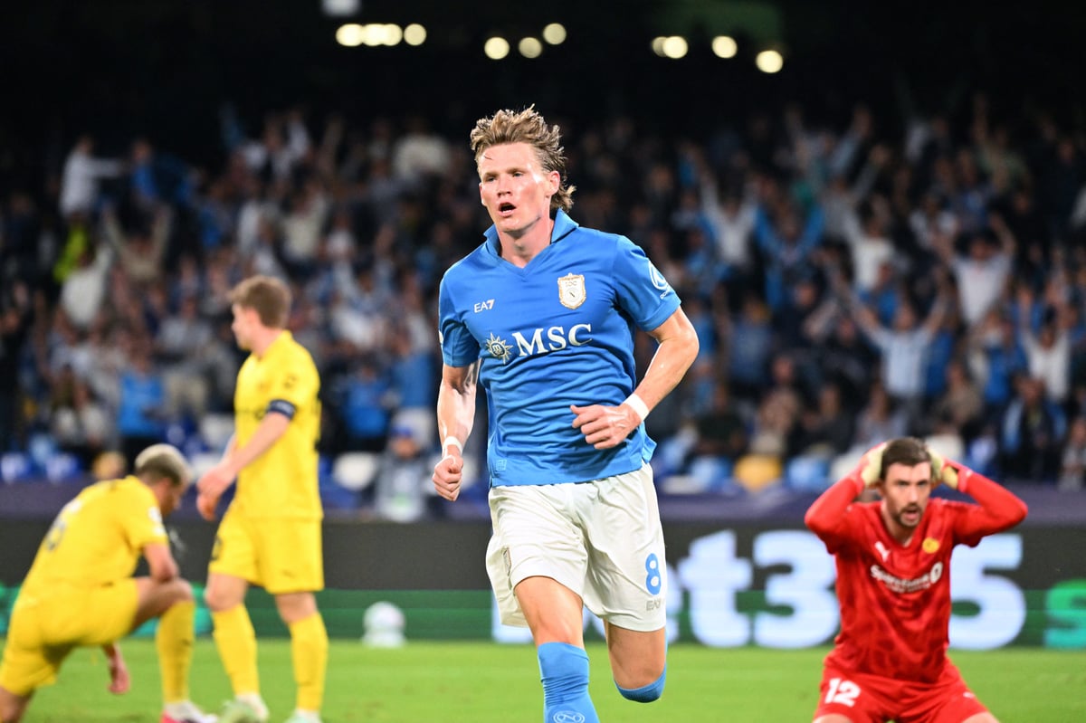 Scott McTominay performs Champions League heroics with first Napoli goals since heart operation