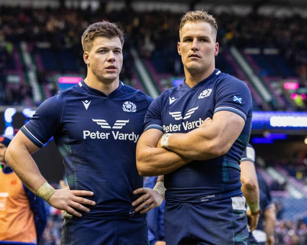 Huw Jones and Duhan van der Merwe could be two big name omissions from the upcoming Scotland squad (Pic: SNS)