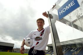Dundee playmaker Georgi Nemsadze looks ahead to the Tennent's Scottish Cup Final against Rangersin 2003.