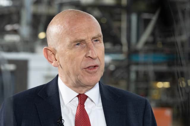 Chancellor John Healey on a visit to St Fergus in Aberdeenshire following the Jackdaw gas project approval