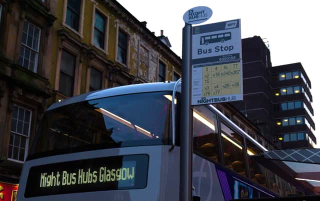 The night bus hubs are at three busy city centre stops