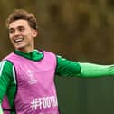 Callum Osmand during a Celtic MD-1 training session at the Lennoxtown Training Centre, on October 21, 2026. (Photo by Craig Williamson / SNS Group)