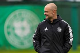 Assistant manager Shaun Maloney during a Celtic MD-1 training session at the Lennoxtown ahead of the Europa League match against Celta Vigo. (Photo by Craig Williamson / SNS Group)