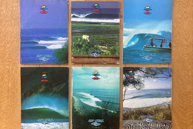 A selection of Rip Curl: The Search ads from the 1990s