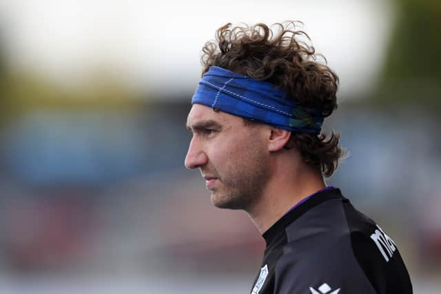 Jamie Ritchie during a Glasgow Warriors training Session at Scotstoun Stadium.