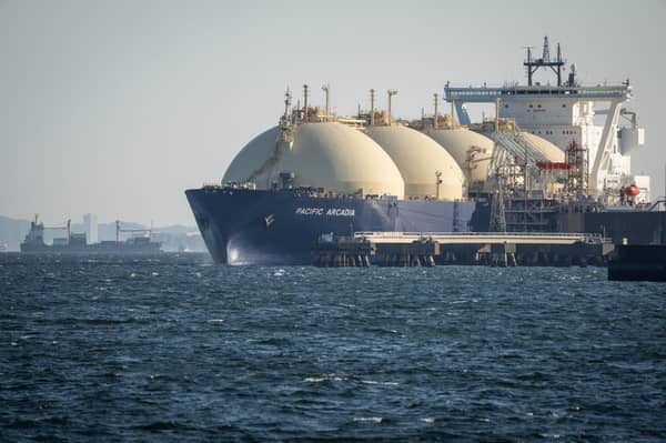 Imports of liquefied natural gas from distant countries come at a much higher carbon cost. Picture: Yuichi Yamazaki
