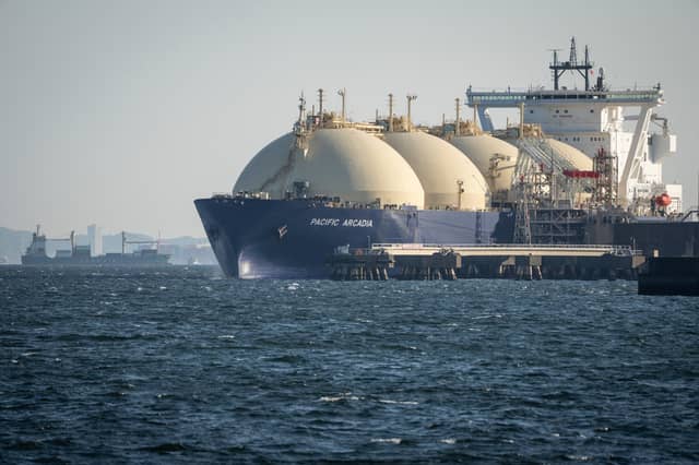 Imports of liquefied natural gas from distant countries come at a much higher carbon cost. Picture: Yuichi Yamazaki