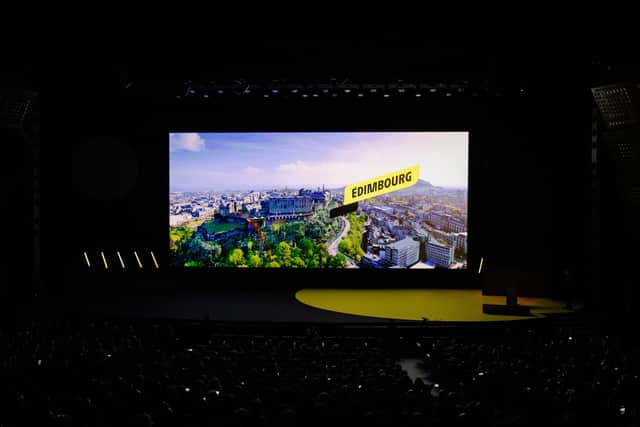 Picture by Charlie Forgham-Bailey/SWpix.com - 22/10/2026 - Cycling - 2027 Tour de France and 2027 Tour de France Femmes avec Zwift Route Presentation and Grand Départ Great Britain Route Presentation - Palais des Congrès, Paris, France -