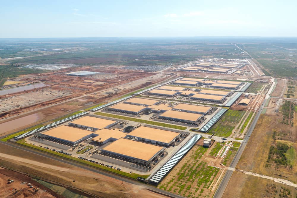 This data centre in Texas shows how enormous they can be. Picture: Brandon Bell