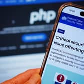 A notice on the National Cyber Security Centre website warning of a critical security issue affecting PHP