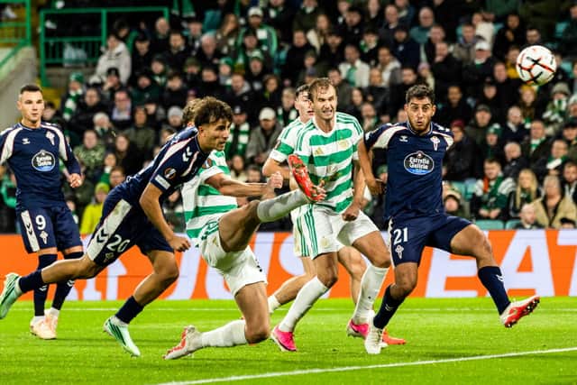 Celta Vigo’s Javi Rodriguez scores to make it 1-1 during a UEFA Europa League 2026/2027 League Phase MD3 match between Celtic and RC Celta de Vigo at Celtic Park,