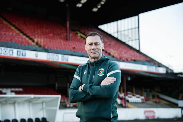 Duncan Ferguson at The BetMcLean Oval following his appointment as Glentoran manager on a multi-year contract.