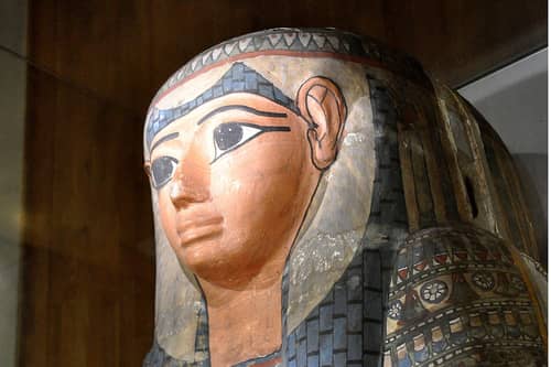 Lady Shep-En-Hor's sarcophagus at The Hunterian Museum. Picture: Wikimedia Commons