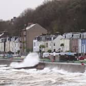 Big waves in Gourock, Inverclyde
