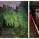Lines are blocked and stations flooded. Picture: Network Rail 