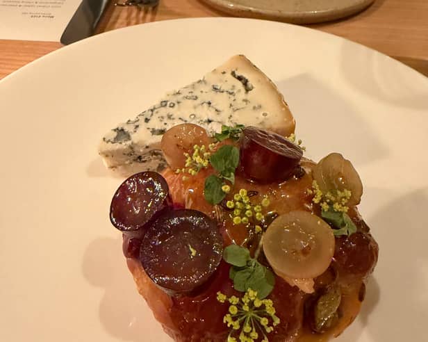 The Lanark Blue cheese course at Inver in October 2026