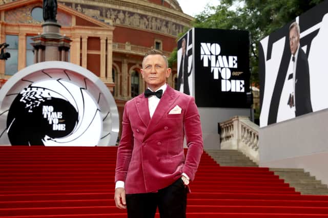 Daniel Craig attends the World Premiere of No Time To Die at the Royal Albert Hall, September 2021