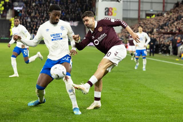Emmanuel Fernandez and Rangers drew 2-2 against Hearts.