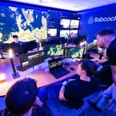 The 'remote operations centre' mock-up at Babcock's Rosyth offices