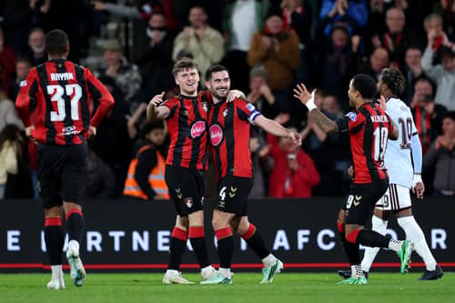 Scotland international Ben Gannon-Doak impressed once again for Bournemouth in a thumping Carabao Cup win over Aston Villa. Cr: Getty Images.