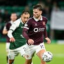 Hibs are currently trailing in Hearts' wake.