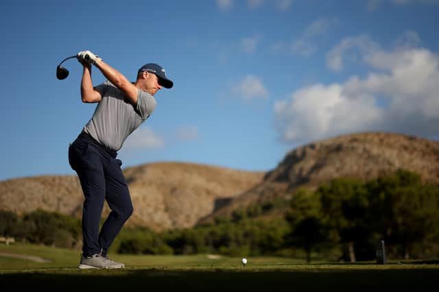 David Horsey in action during the HotelPlanner Tour’s Grand Final at Club de Golf Alcanada in Mallorca 