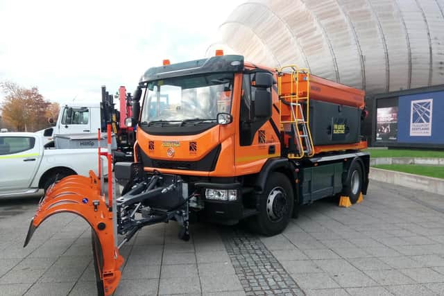 The Electra electric spreader/gritter has a 150-mile range and takes four hours to recharge. Picture:The Scotsman