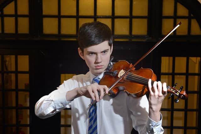 Lachlan Kennedy, violin student. Picture: Jon Savage.