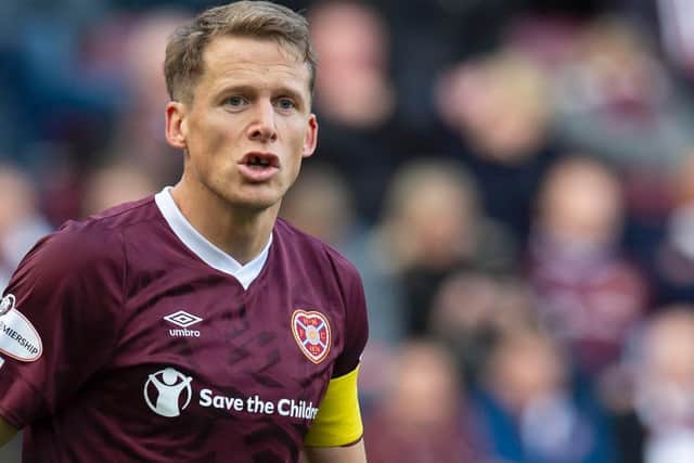 Hearts defender Christophe Berra is looking for a new club. Picture: SNS