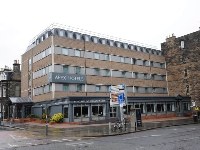 He travelled to the Apex Hotel in Edinburghs Haymarket Terrace intent on carrying on a robbery and threatened two reception staff.