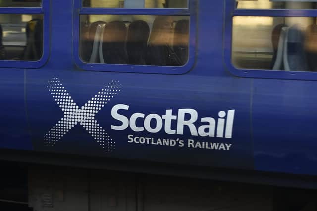 ScotRail said they were working closely with emergency services.