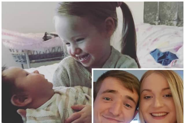 Rhys Cousin, 25, his wife Gemma, 26, and their two children, Peyton, 3, and Heidi, one, were all killed in the crash. Picture: Facebook