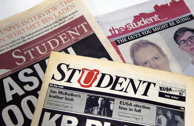 Copies of The Student was set up in 1887. Picture: Neil Hanna