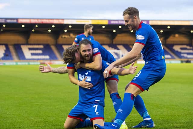 James Keatings celebrates with Inverness. His aim this season is to help a fourth club win promotion to the top flight. Picture: Bill Murray / SNS