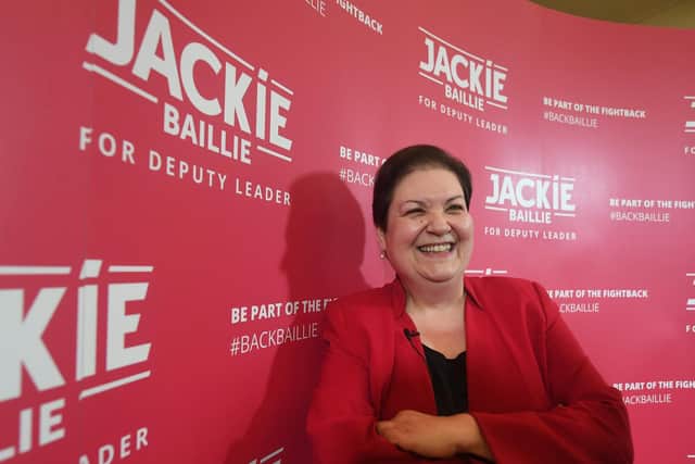 Jackie Baillie launched her deputy leadership bid last week. Picture: John Devlin