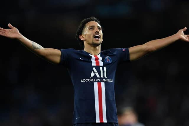 For a brief moment, Marquinhos managed to outshine PSG's other Brazilian star. Picture: David Ramos/Getty Images