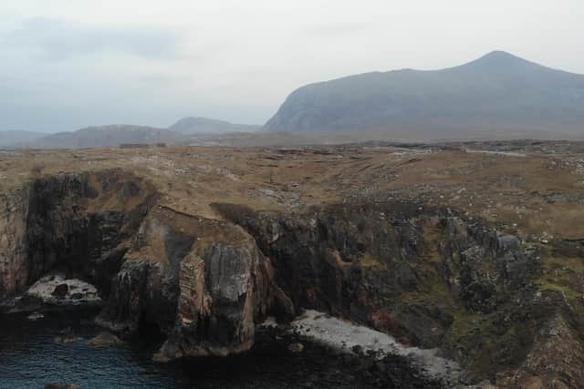 The proposed clifftop location for the centre at Magersta, Uig, Isle of Lewis. PIC: Contributed.