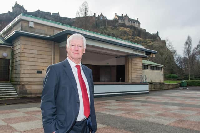 Apex Hotels founder Norman Springford said he felt repeated questions about his motives in Princes Street Gardens had become a distraction for the Quaich Project.