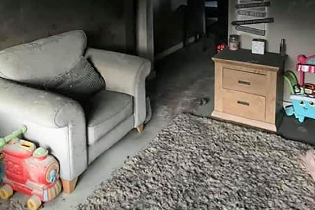 Holly France wants to raise awareness of the dangers of the console after the plug sparked and burst into flames when her five-year-old boy plugged it in.