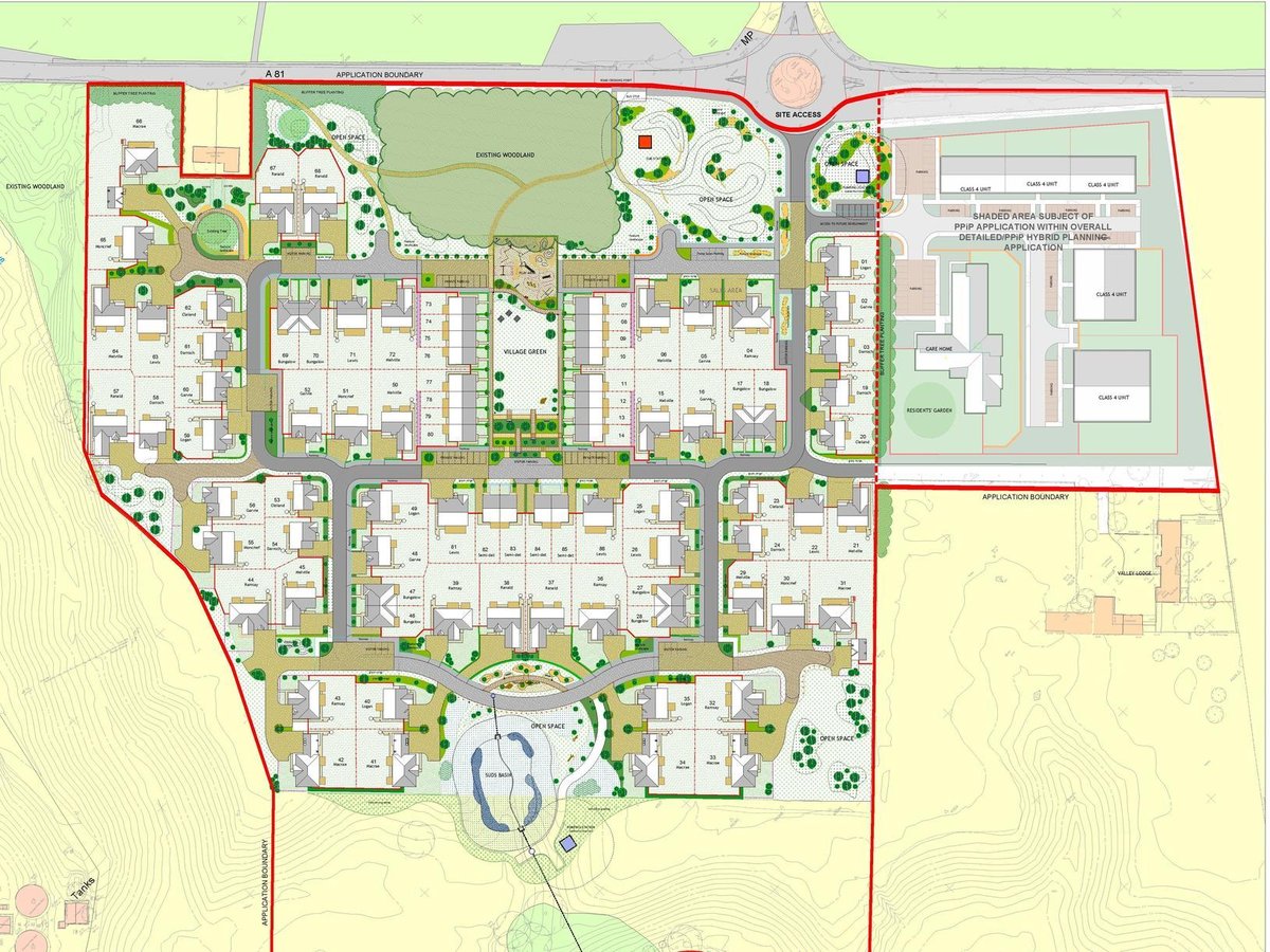 Bridgetower West Plat Map Housebuilder Cala Seeks To Turn Former Killearn Hospital Site Into Homes |  The Scotsman
