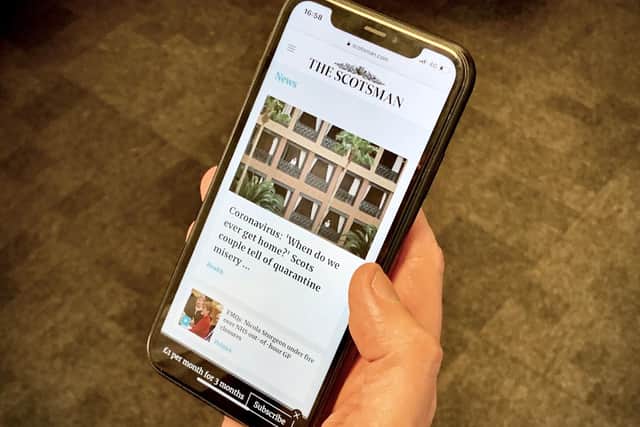 The Scotsman website has relaunched today