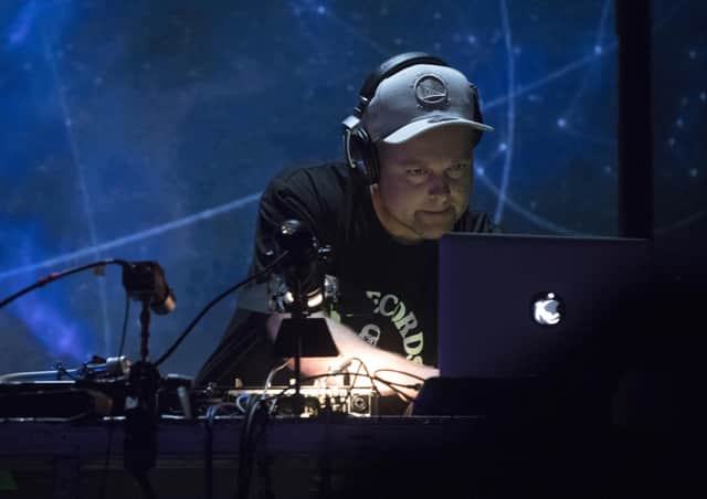 DJ Shadow (Josh Davis) helped time stand still during his set. Picture: Agencia Efe/Shutterstock