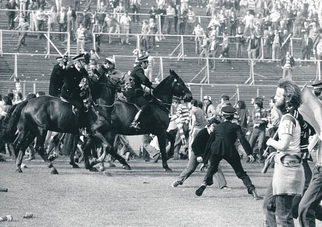 The riot at the 1980 Scottish Cup final led to the booze ban. Picture: Donald MacLeod