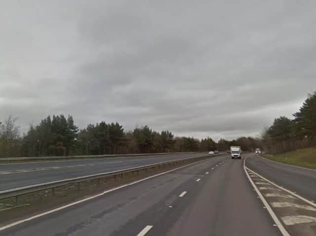 The two officers attended a broken down vehicle which had stopped on the A92 near Crossgates in Fife when the incident happened. Picture: Google