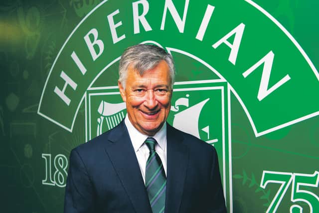 Hibs chairman Ron Gordon believes drink should be sold at Scottish football games. Picture: SNS
