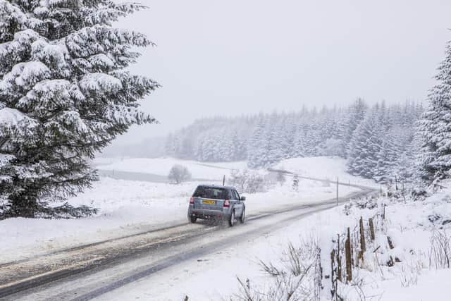 The A93 at Braemar has one lane southbound closed this evening due to the weather picture: JPI Media