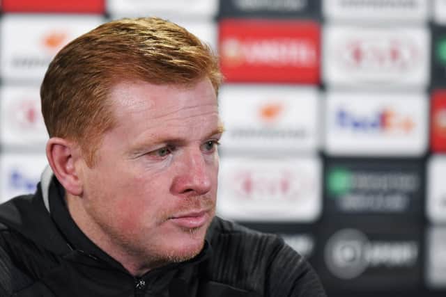 Neil Lennon watched his side lose to Copenhagen on Thursday. Picture: SNS