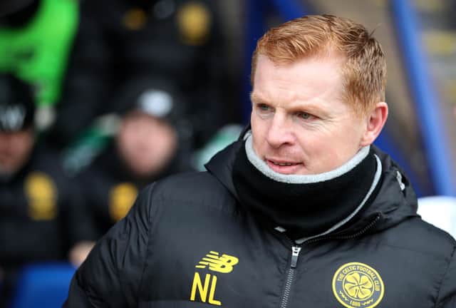 Celtic manager Neil Lennon during the Scottish Cup quarter-final at McDiarmid Park. Picture: Jane Barlow/PA Wire